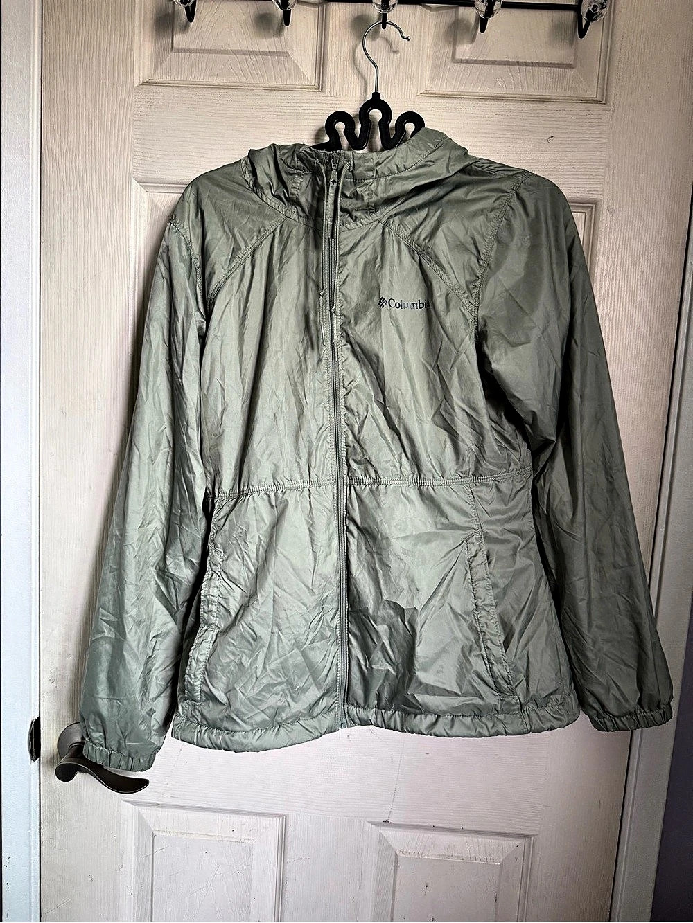 Columbia Flash Forward II Hooded Windbreaker Women's Sage Green Jacket